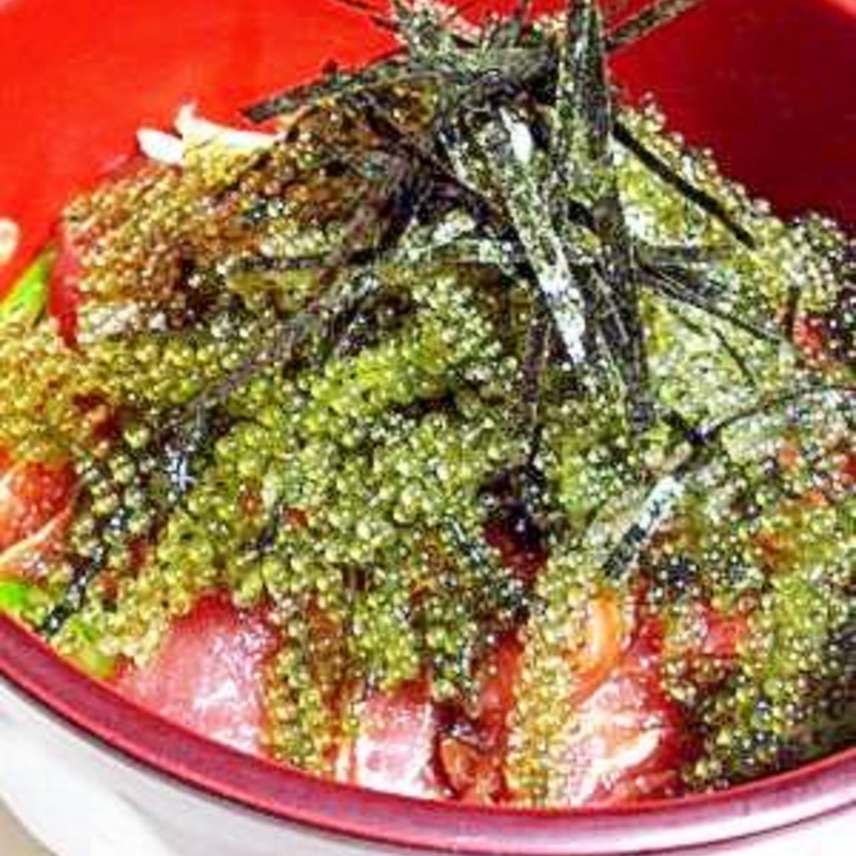 海ぶどう丼 レシピ 作り方 By Tsuguminokoneta 楽天レシピ 海ぶどう丼 レシピ 作り方 By Tsuguminokoneta 楽天レシピ